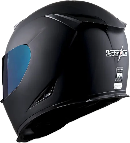 Miniatura 4 de Casco integral para motocicleta 1Storm con diseño de cráneo rey en mate negro + una visera transparente extra: HJK311 Negro mate