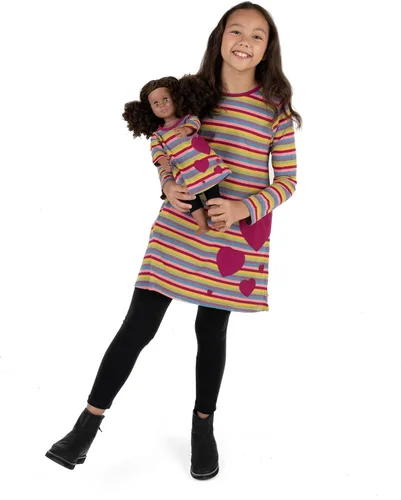 Miniatura 32 de Leveret - Conjunto de vestidos a juego para niña y para muñeca, 100% algodón, gran variedad de estilos, (tallas de 2 a 14 años)