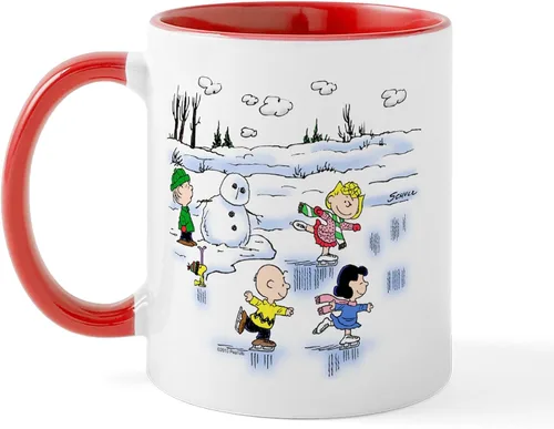 Miniatura 18 de CafePress Peanuts Gang Christmas Taza de Café de Cerámica de 11 oz (325 ml)