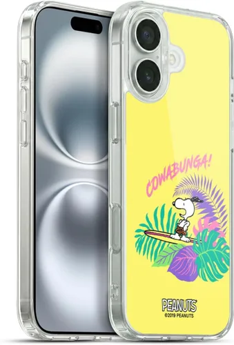Miniatura 112 de Head Case Designs Peanuts Tropical Surf Snoopy Aloha Disco Gel Funda con licencia oficial [protección de grado militar] compatible con Apple iPhone
