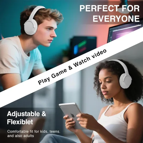 Miniatura 7 de MIDOLA Auriculares Bluetooth Over Ear 68H Tiempo de Reproducción 6 EQ Auriculares Inalámbricos con Micrófono HiFi Estéreo Plegables Ligeros Graves