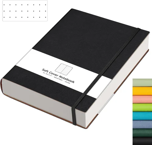 Miniatura 29 de AHGXG Cuaderno de papel cuadriculado - Cuaderno de papel de cuadrícula tamaño A4 grande 8.5''×11'', 320 páginas de diario grueso, papel cuadriculado