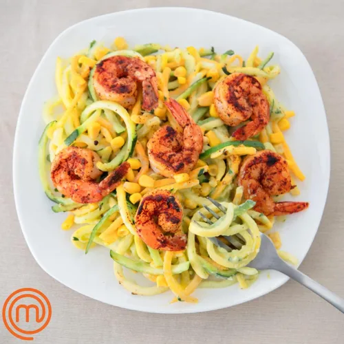 Miniatura 4 de MasterChef Espiralizador eléctrico 3 en 1 para hacer pasta de fideos vegetales, hecho en casa, bajo en carbohidratos, keto, vegano, sin gluten