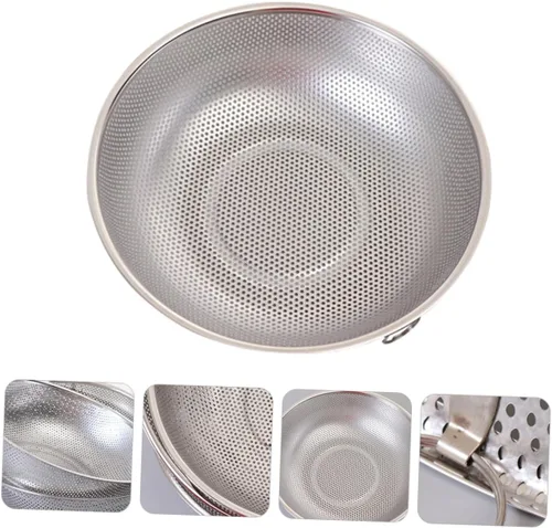 Miniatura 8 de Cesta de lavado de arroz, cesta de drenaje para lavabo, colador de arroz japonés, cuenco de enjuague de arroz, cesta de malla de malla, cuenco