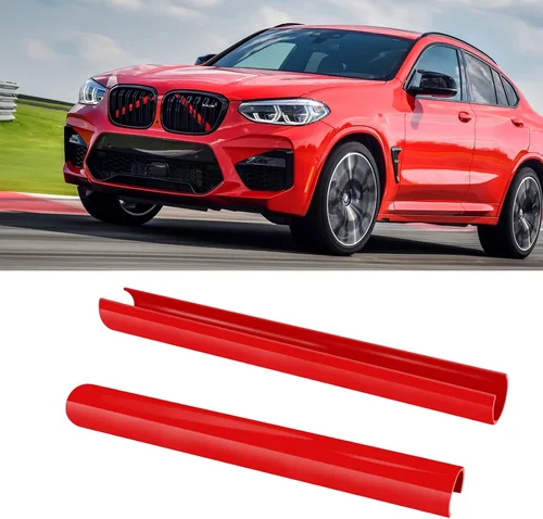 Miniatura 12 de Jaronx Compatible con Cubierta de Soporte en V de BMW, Insertos de Parrilla Frontal Cubiertas de Moldura de Soporte en V Compatibles con BMW