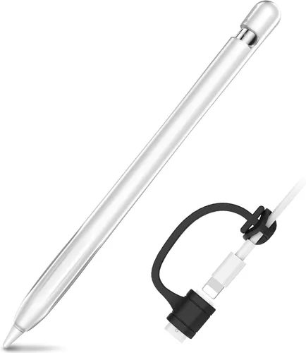 Miniatura 19 de AhaStyle Funda protectora de silicona antideslizante [kit de correas de adaptador de cable añadido] compatible con iPad Pencil de 1ª