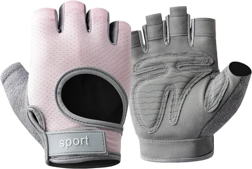 Miniatura 8 de Guantes de levantamiento de pesas para mujeres y hombres, protegen las manos y reducen la presión de la muñeca para gimnasio, entrenamiento