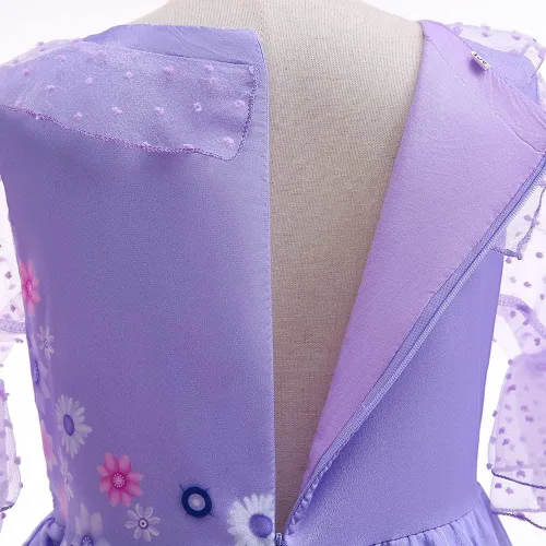 Miniatura 4 de Rabtero Vestido Mirabel para niña con bolsa, vestido Isabela de Encanto de princesa elegante para niñas