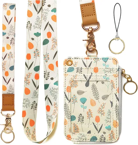 Miniatura 26 de bolimoss Soporte para credencial de sol y luna y cartera con cordón, cordones removibles para maestras, cartera para mujeres con correa