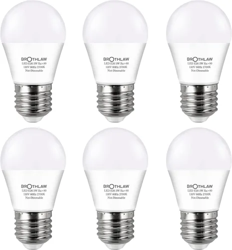 Miniatura 10 de Bombillas equivalentes a 25 W, bombilla LED A15 de 3 W, base E26, 2700 K, blanco cálido, bombillas de bajo vatio, bombilla de mesita de noche