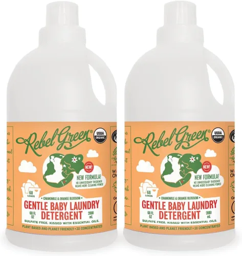 Miniatura 13 de Rebel Green Detergente orgánico para ropa – Jabón natural para ropa – Detergente líquido para ropa con taza dispensadora – Detergente suave