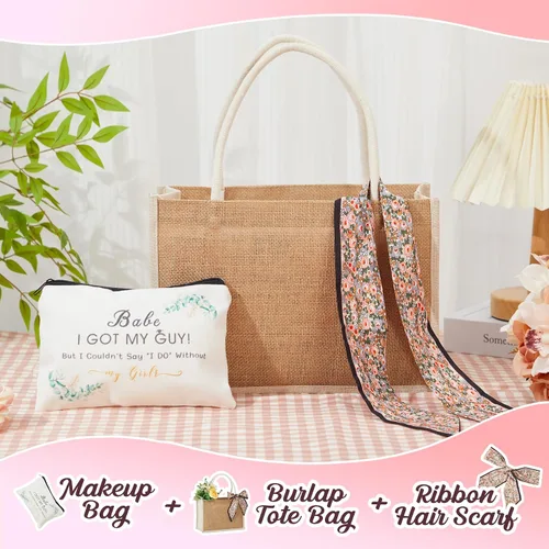 Miniatura 4 de Flycalf Bolsas de mano de boda personalizadas, regalos para dama de honor, verano, playa, niñas, viaje, despedida de soltera, reutilizable, bolsa