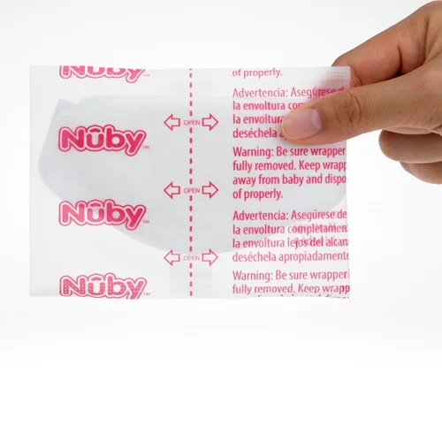 Miniatura 4 de Nuby Stay-Dry - Almohadillas desechables de 60 piezas, panal, ultrafinas