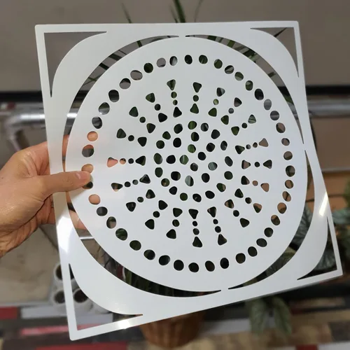Miniatura 9 de 2 piezas plantillas de pintura para azulejos de 12" x 12" para paredes y pisos - Reutilizables - Plantillas para pintura - Plantilla para decoración