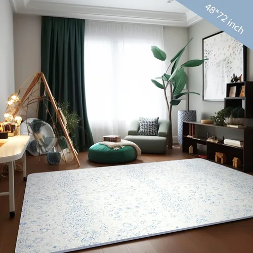 Miniatura 7 de Alfombra de juego extragrande para bebé - 4 pies x 6 pies, alfombrilla de espuma no tóxica para rompecabezas en el piso para niños y niños pequeños