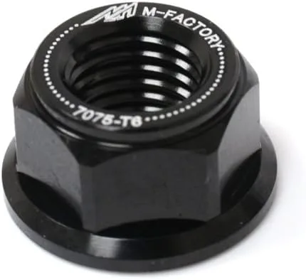 Miniatura 2 de KETABAO Tuercas de piñón de rueda trasera negras compatibles con YZF R1 98-13 R6 03-15 XJ6 S Diversion FZ1 Fazer MT-09 13-18 16 17
