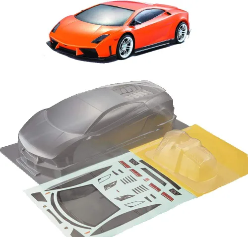 Miniatura 9 de 1/10 Escala RC Onroad Racing Drift Touring Coche Transparente Lexan Carcasa Transparente (M GT)