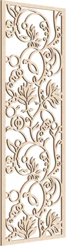 Miniatura 130 de 9 3/8"W x 24 3/8"H x 1/4"T Caspio Decorativos Paneles De Pared De Madera De Calado, Roble Rojo rojo (Red Oak)