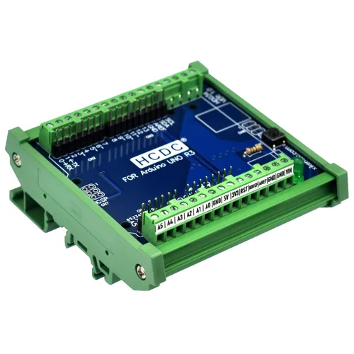 Miniatura 2 de Módulo de bloque de terminales de ruptura de pinout de montaje en carril DIN para Arduino UNO R3