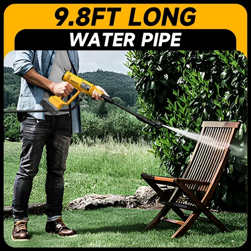 Miniatura 7 de Lavadora a presión inalámbrica para batería Dewalt 20V 700 PSI Lavadora de energía portátil de mano con boquilla 6 en 1 cañón de espuma