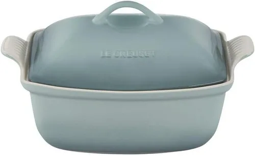 Miniatura 6 de Le Creuset Heritage - Cacerola de cerámica profunda con tapa, 4.5 qt., alcachofa
