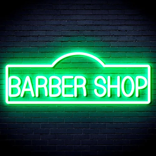 Miniatura 21 de ADVPRO Señal de neón LED de silicona flexible de Barber Shop - rojo y azul - st16s42-fnu0358-rb