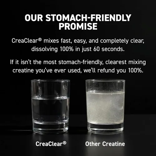 Miniatura 4 de Kaged CreaClear Creatine Monohydrate Powder Mezcla transparente y se disuelve completamente, sin grano Creatina micronizada premium para fuerza