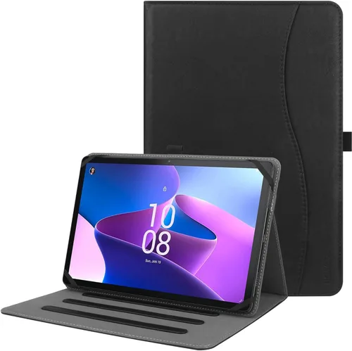 Miniatura 11 de HGWALP Funda universal para tablet de 9, 9.7, 10.1, 10.2, 10.5, 10.9 y 11 pulgadas, funda para tablet con múltiples ángeles de visión con correa