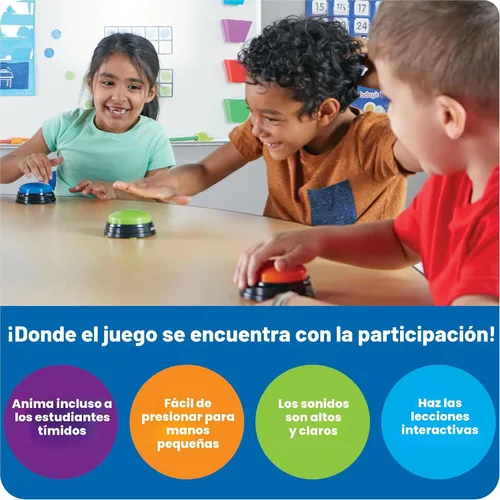 Miniatura 4 de Learning Resources Answer Buzzers - Suministros imprescindibles para el aula, juguetes para niños, botón de efectos de sonido, programas