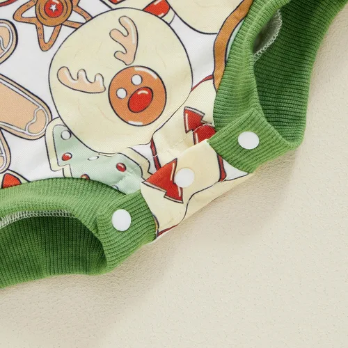 Miniatura 55 de FOCUSNORM Disfraz de Halloween para bebé recién nacida, sudadera de calabaza, mameluco de manga larga para otoño e invierno