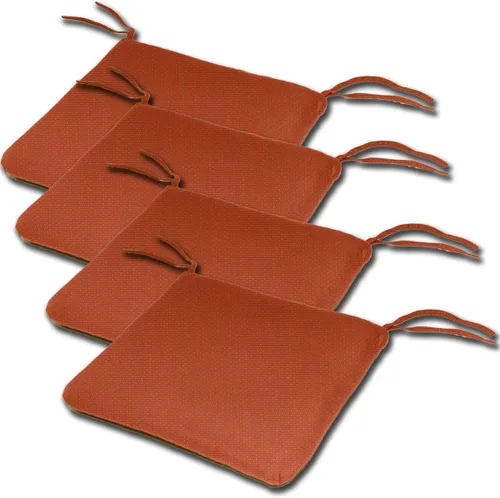 Miniatura 17 de Comfort Classics Sunbrella - Juego de 4 cojines de asiento estilo borde de cuchillo para interiores y exteriores, 20 pulgadas de ancho x 19 pulgadas