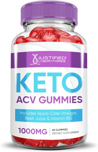 Miniatura 3 de Paquete de 3 gomitas Keto ACV de apoyo avanzado Keto Gummys de 1000 mg de vinagre de sidra de manzana formulado con jugo de granada y remolacha