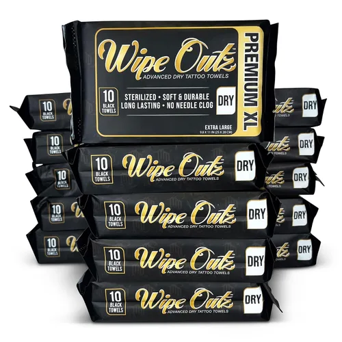 Miniatura 11 de Wipe Outz Toallas de tatuaje extragrandes DRY – Toallitas de tatuaje prémium para durante el tatuaje y el cuidado posterior, cuidado posterior