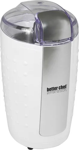 Miniatura 2 de Better Chef Molinillo de café con cuchilla eléctrica de 150 vatios Hoja y cámara inoxidables Moler café Nueces Especias (negro)