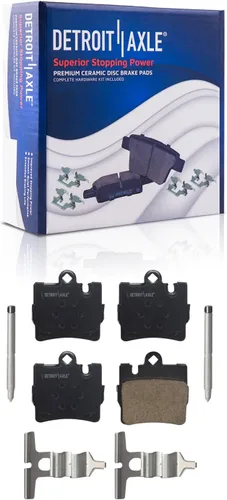 Miniatura 90 de Detroit Axle - Pastillas de freno traseras para Mercedes-Benz C230 C240 C280 C320 C350 CLK320 CLK350 CLK430 E300 E320 E420 E430 SLK350, pastillas