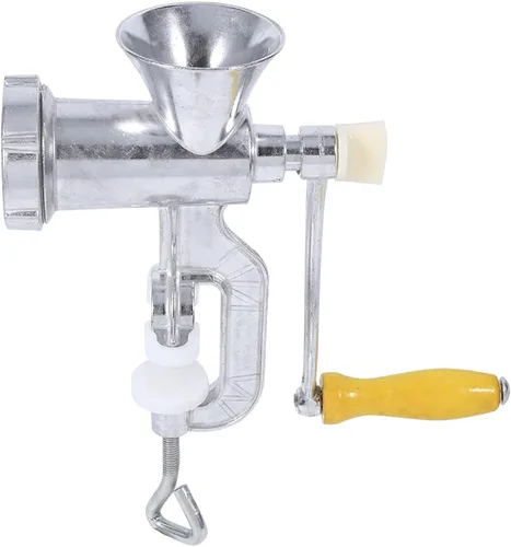Wakects Picadora de carne manual, Picadora de carne de mano con abrazadera de mesa de acero, Relleno de embutidor de salchichas, Máquina de
