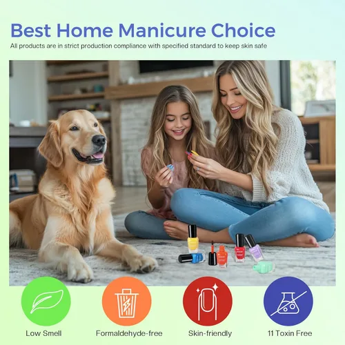 Miniatura 9 de Morovan Juego de esmalte de uñas de uñas: regalo de primavera y verano 2026, 36 piezas, con purpurina y aire brillante, kit de esmalte de uñas