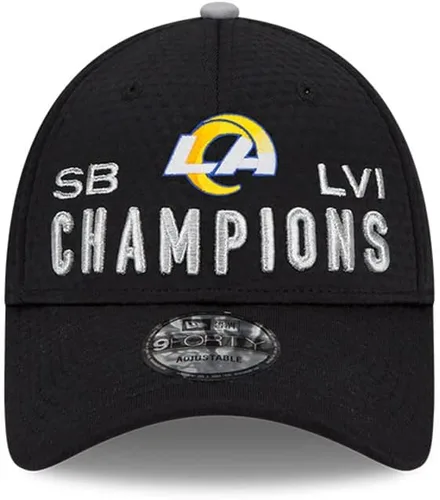 Miniatura 2 de New Era NFL Super Bowl LVI Champions Locker Room Trophy Collection 9FORTY Gorra ajustable con cierre de presión para hombre