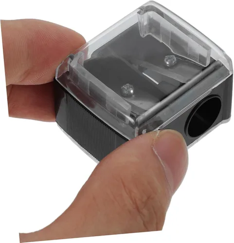 Miniatura 3 de minkissy Sacapuntas para la pluma de la ceja mini sacapuntas agujero doble para cosméticos