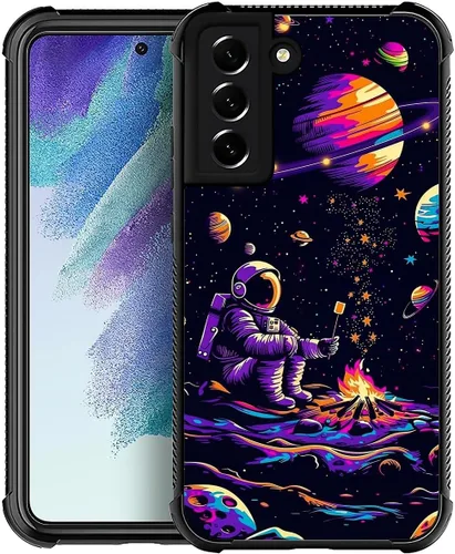 Miniatura 53 de CARLOCA Funda para Samsung Galaxy S21, Camuflaje Bandera Americana Calavera de Ciervo S21 para Hombre Mujer Chico Chica, Antiarañazos TPU Suave a