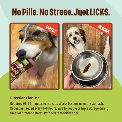 Miniatura 6 de Licks Pill Free Zen Dog Calming - Suplementos calmantes para comportamiento agresivo y nerviosismo - Golosinas calmantes para perros para aliviar