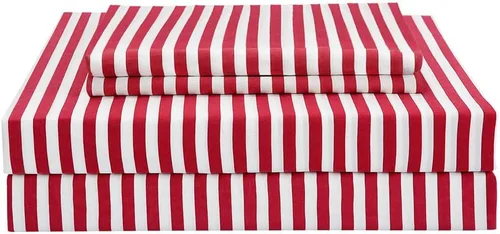 Miniatura 31 de Juego de sábanas de cama de 4 piezas - Tamaño completo - Juego de sábanas de cama de microfibra suave y duradera, bolsillo profundo, resistente a