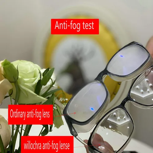 Miniatura 3 de willochra Gafas protectoras de seguridad antivaho con bloqueo de luz azul para mujeres y hombres UV400 TR90 protectores laterales