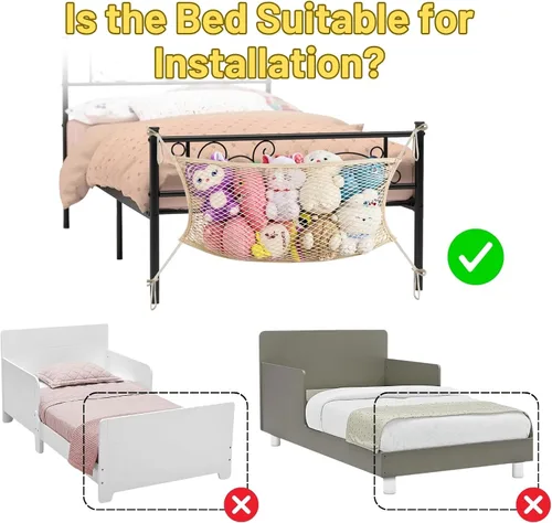 Miniatura 7 de Red de almacenamiento de animales de peluche para niños, red organizadora de juguetes de noche, almacena cuidadosamente tus animales de peluche, red