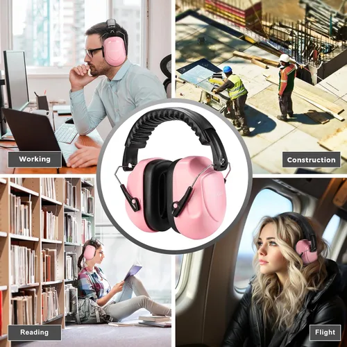 Miniatura 124 de ProCase NRR 28dB Noise Reduction Ear Muffs, Foldable Adjustable Noise Cancelling Headphones