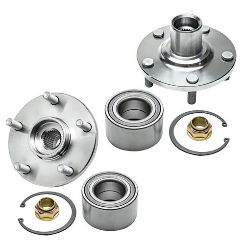 Miniatura 25 de Detroit Axle - 2.2L Bujes de rodamiento de rueda delanteros de 2 piezas para Honda Accord 90-97, 97 Acura CL, 2 rodamientos de ruedas y conjunto