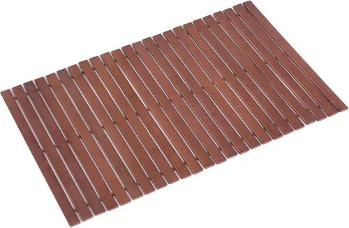 Miniatura 12 de Alfombra de baño de bambú, alfombras de baño para suelo, ducha y bañera de madera, impermeable, antideslizante, accesorios de 16 x 24 pulgadas