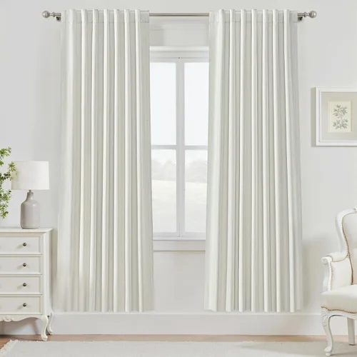 Miniatura 68 de Cortinas opacas de 54 pulgadas de largo para dormitorio, sala de estar, cortinas beige con aislamiento térmico, oscurecimiento de la habitación