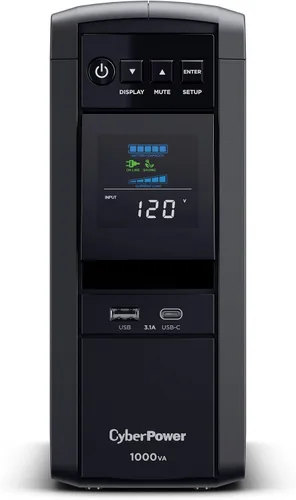 Miniatura 11 de CyberPower CP1500PFCRM2U Sistema UPS Sinewave PFC con respaldo de batería y protector contra sobretensiones, 1500VA/1000W, 8 tomas de corriente