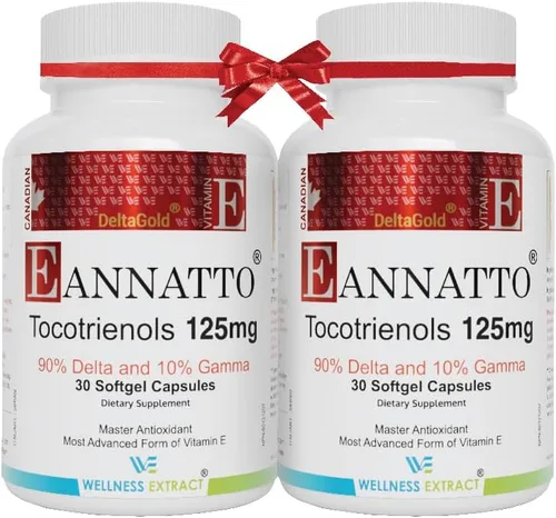 Miniatura 8 de WELLNESS EXTRACT Eannatto Tocotrienoles Deltagold Vitamina E Suplementos blandos, sin tocoferol, sin OMG, sin gluten y antioxidante